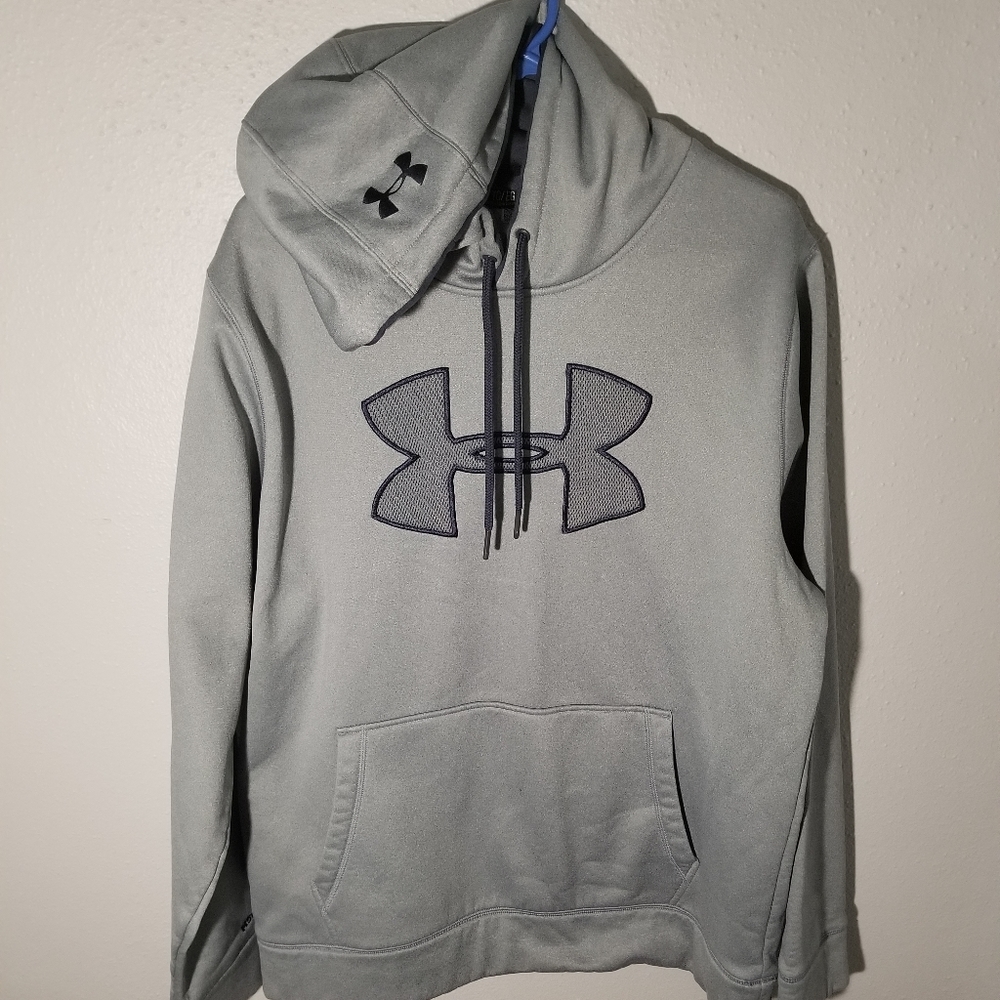 Under Armour pull over hoodie grey